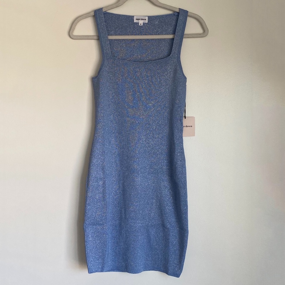 Superdown Nuria Mini Dress In Metallic Multi sz XS